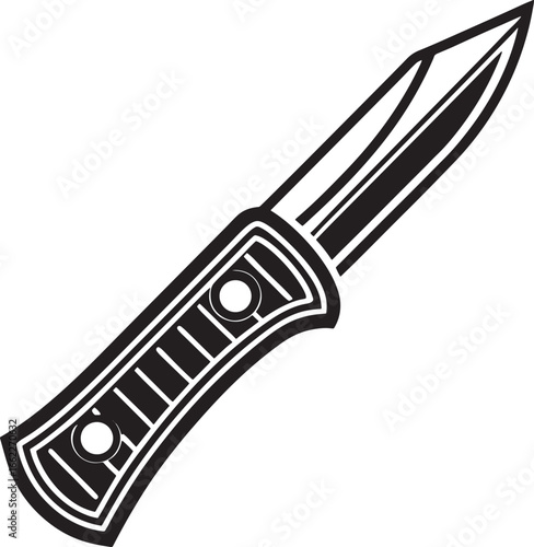 Sharp Pocket Knife Illustration