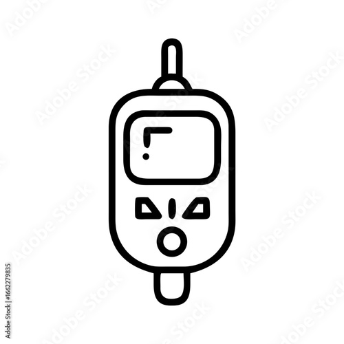 Blood glucose monitor for diabetes testing with digital display for health management and monitoring