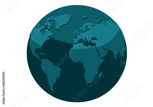 A Detailed View of the Planet Earth Showcasing Continents Oceans and Continents Around the World From a Global Perspective Illustrating Geographic Diversity