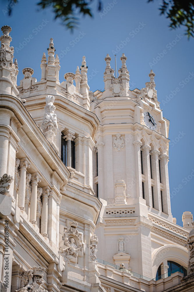 Fototapeta premium Commercial stock images of Madrid in summer with Puerta del Sol, Spanish culture, lifestyle, friends, couples and architecture of Spain’s capital city