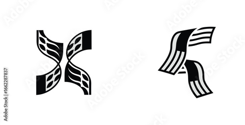 Scarves and wraps displayed in soft folds illustration vector art design