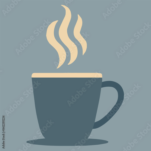 Vector hot coffee cup vector illustration graphic design for cafe drink beverage caffeine morning break time 100