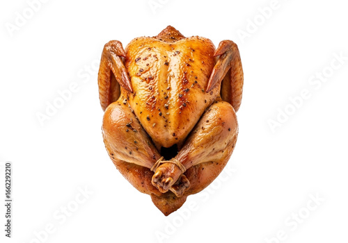 Chicken rosted isolated on white background