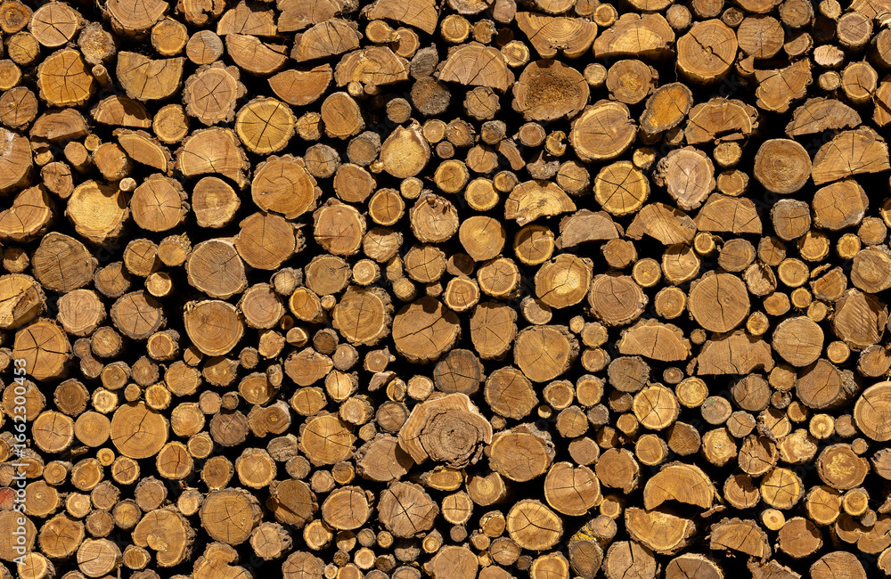 Close-up of a stack of firewood Close-up of a stack of firewood