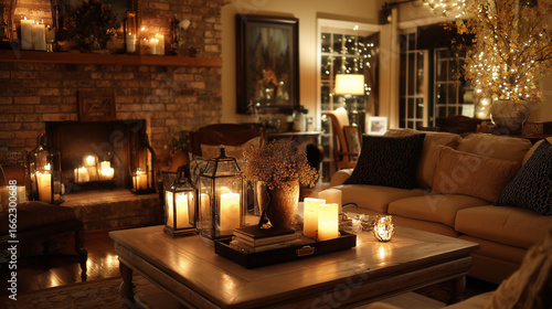 Home interior design, warm inviting, holiday spaces