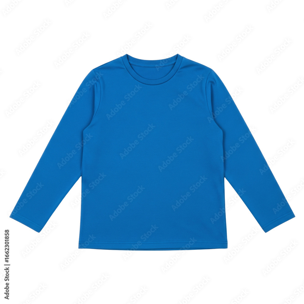 Plain blue long sleeve t-shirt mockup Plain blue long sleeve t-shirt mockup