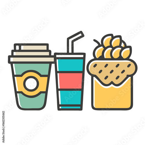fast food and drink