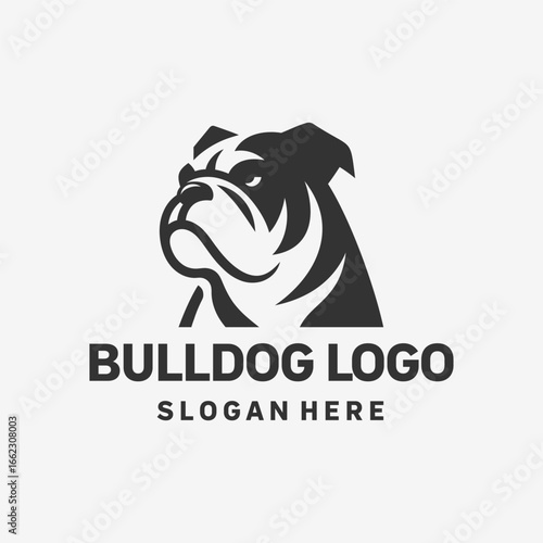Strong Bulldog Minimalist Logo Design