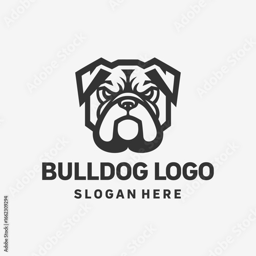 Stylish Bulldog Concept Logo Design