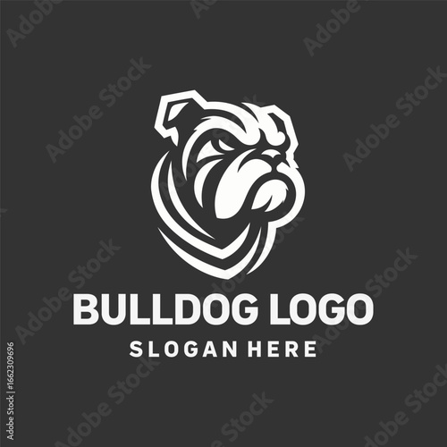 Creative Bulldog Face Logo Design
