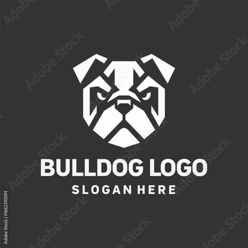 Brave Bulldog Icon Logo Design