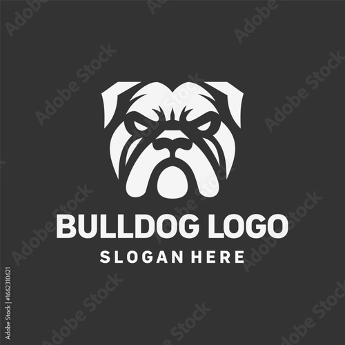 Minimalist Bulldog Style Logo Design