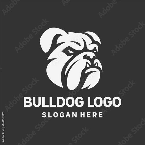 Fearless Bulldog Warrior Logo Design