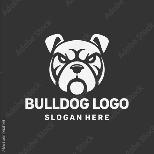Modern Bulldog Linework Logo Design