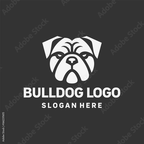 Modern Bulldog Power Logo Design