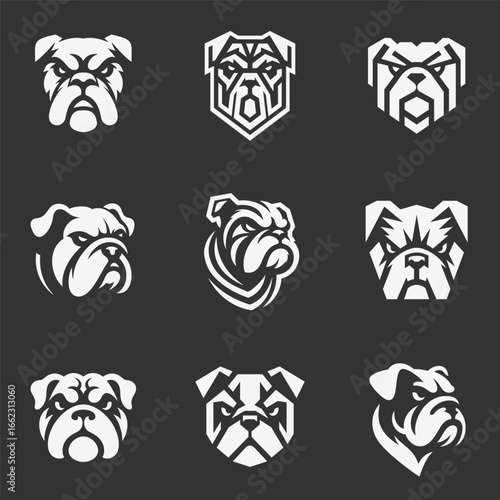 Energetic Bulldog Power Logo Design