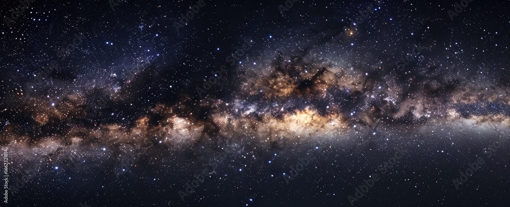 Obraz premium Vast expanse of the Milky Way galaxy (1)
