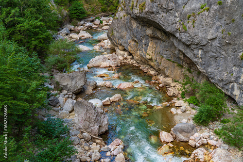 Rugova Gorge, a canyon near Peja in Kosovo