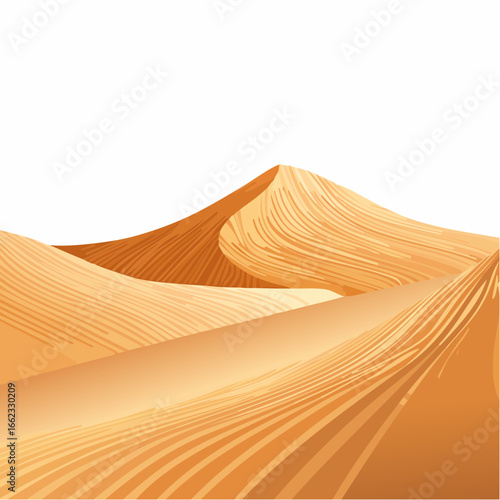 Golden Sand Dunes Desert Landscape