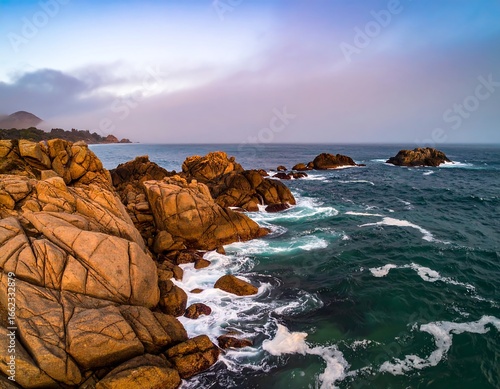 Coastal rocks at sunrise (3)