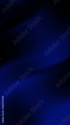 Abstract gradient background video loop with dark blue smooth curves