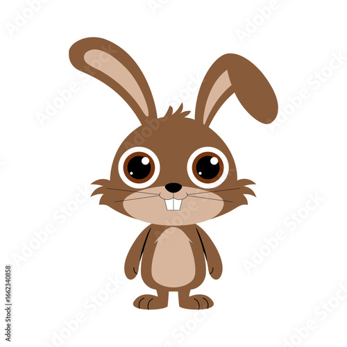coelho marrom minimalista infantil