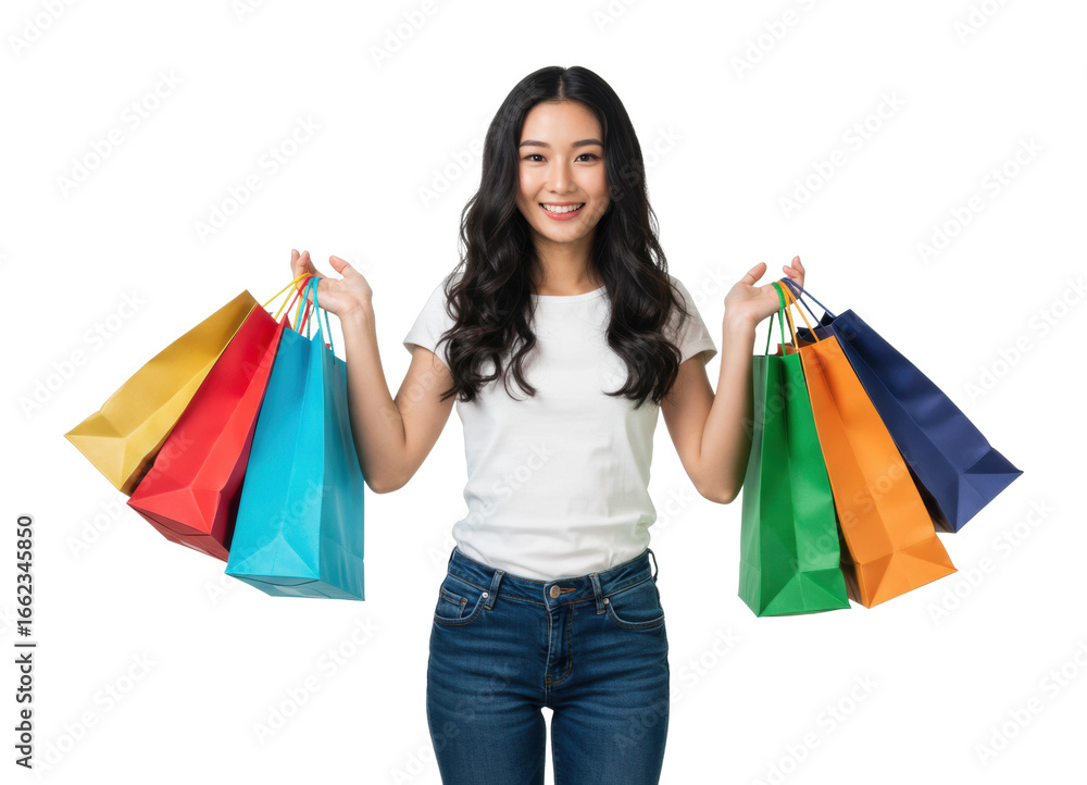 Joyful shopping experience retail store lifestyle front consumerism. Cut out PNG Joyful shopping experience retail store lifestyle front consumerism. Cut out PNG