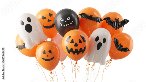 Funny Cartoon Pumpkin balloon PNG Transparent
