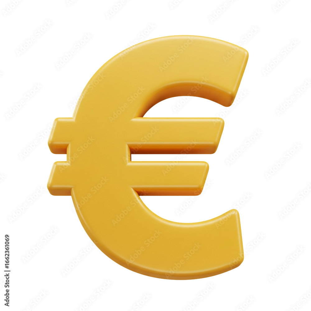 Obraz premium A golden, three-dimensional rendering of the Euro currency symbol, isolated against a stark black background, showcasing its iconic design and financial representation.