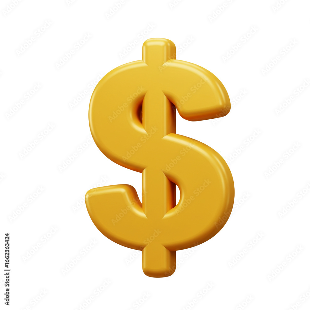 Obraz premium A gleaming golden dollar sign, rendered in , stands out against a stark black background, symbolizing wealth, finance, and economic concepts with a luxurious aesthetic.