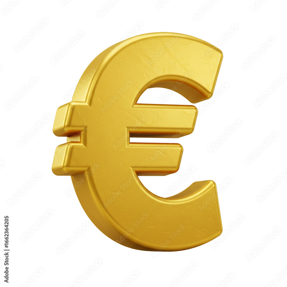 Obraz premium A gleaming golden euro symbol stands out against a stark black background, showcasing its intricate design and reflecting the value it represents in financial markets.