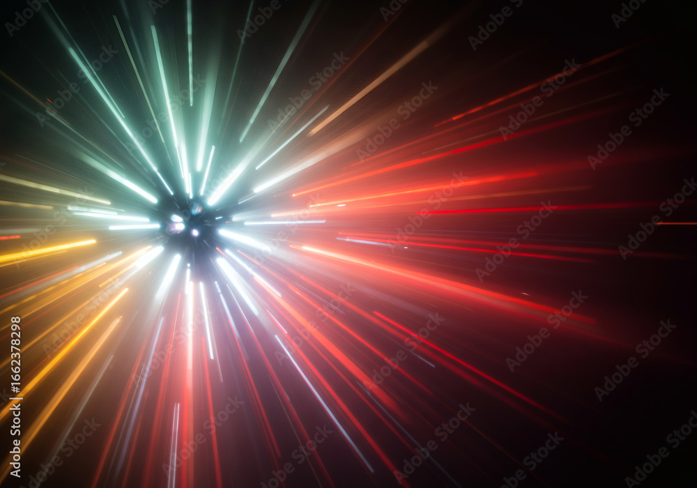 Obraz premium AI-generated. Realistic images of abstract sparkles and lights.