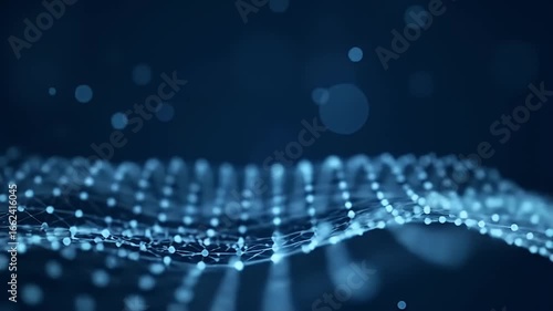 Abstract Blue Network: Data Mesh Connection