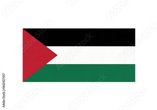 Palestine flag isolated on transparent background