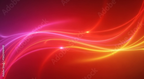 An exquisite abstract glowing gradient red background, featuring neon luminous crimson tones blending softly, in a cinematic immersive design.