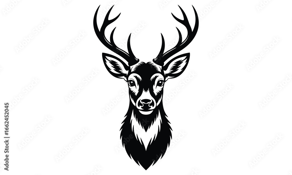 Naklejka premium silhouette of a deer