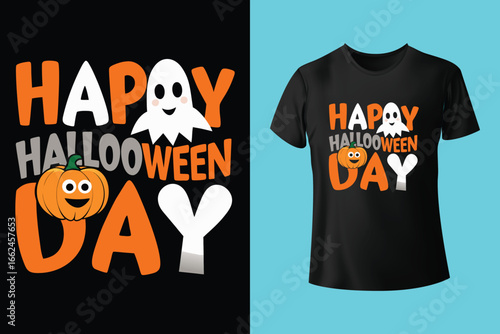 Halloween Illustration t shirt design template halloween time	