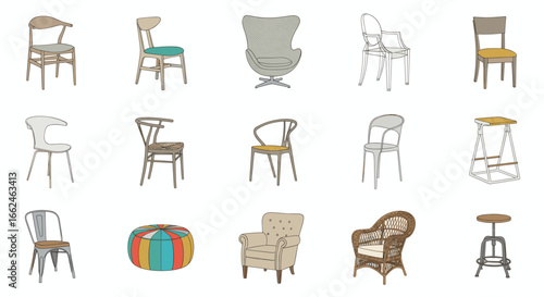 Explore diverse chair designs and styles for your home decor furniture collection today