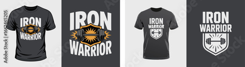Iron Warrior TShirt Designs Weightlifting, Fitness Motivation Apparel and Printable Artworks Showcase