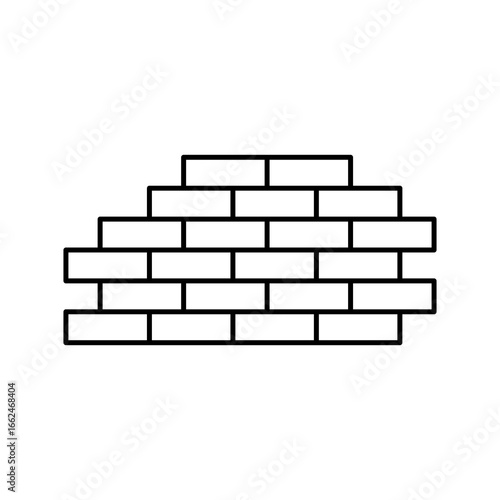 Brickwork icon Thin line illustration set simple illustration for web and app..eps