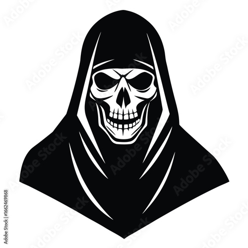 Grim Reaper Skull Cloaked Figure death hooded figure