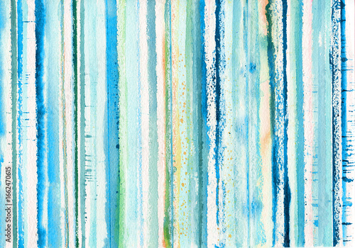 青系の自然なストライプ 背景素材 絵具の線