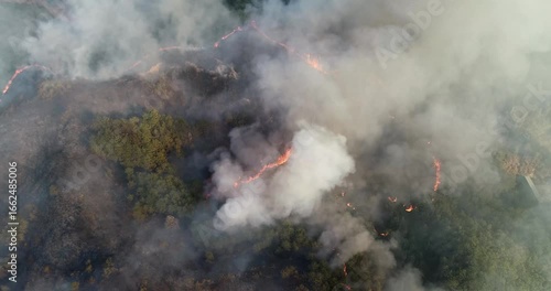 smoke from a fire