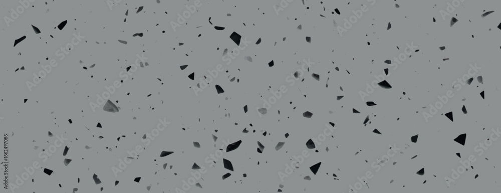 Gray terrazzo background, background with scattered black speckles, background with a smooth, gray texture, gray color repeated. Minimal terrazzo pattern, speckled texture background vector Gray terrazzo background, background with scattered black speckles, background with a smooth, gray texture, gray color repeated. Minimal terrazzo pattern, speckled texture background vector