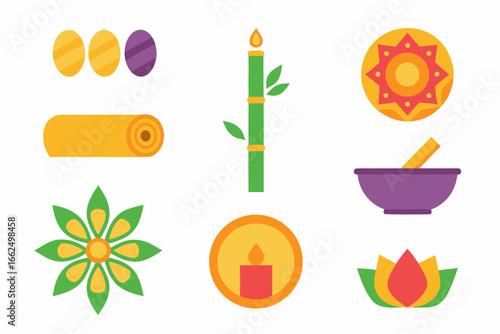 A mindful minimalist line art set focusing on holistic wellness. Perfect for spa retreats, yoga brands, and natural healing visuals