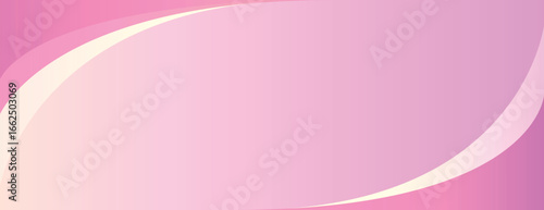 Pink gradient background with smooth curves. The background features a soft pink color, creating a calming and elegant style. Minimal abstract gradient curve vector background