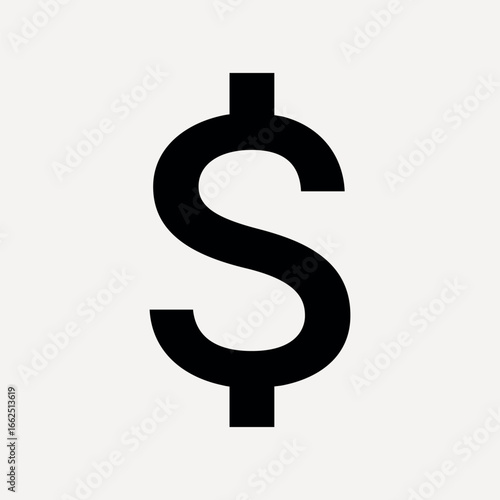 US dollar flat icon, fiat currency vector