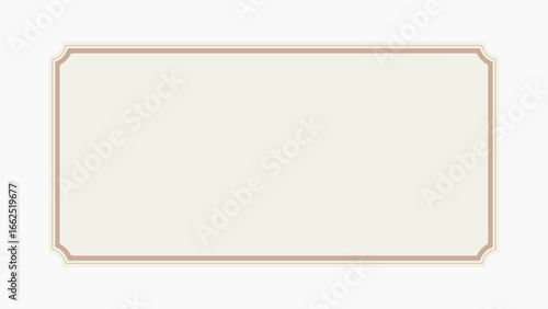 Rectangle shape badge vector