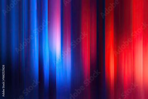 Abstract vibrant vertical stripes of red  blue  and purple