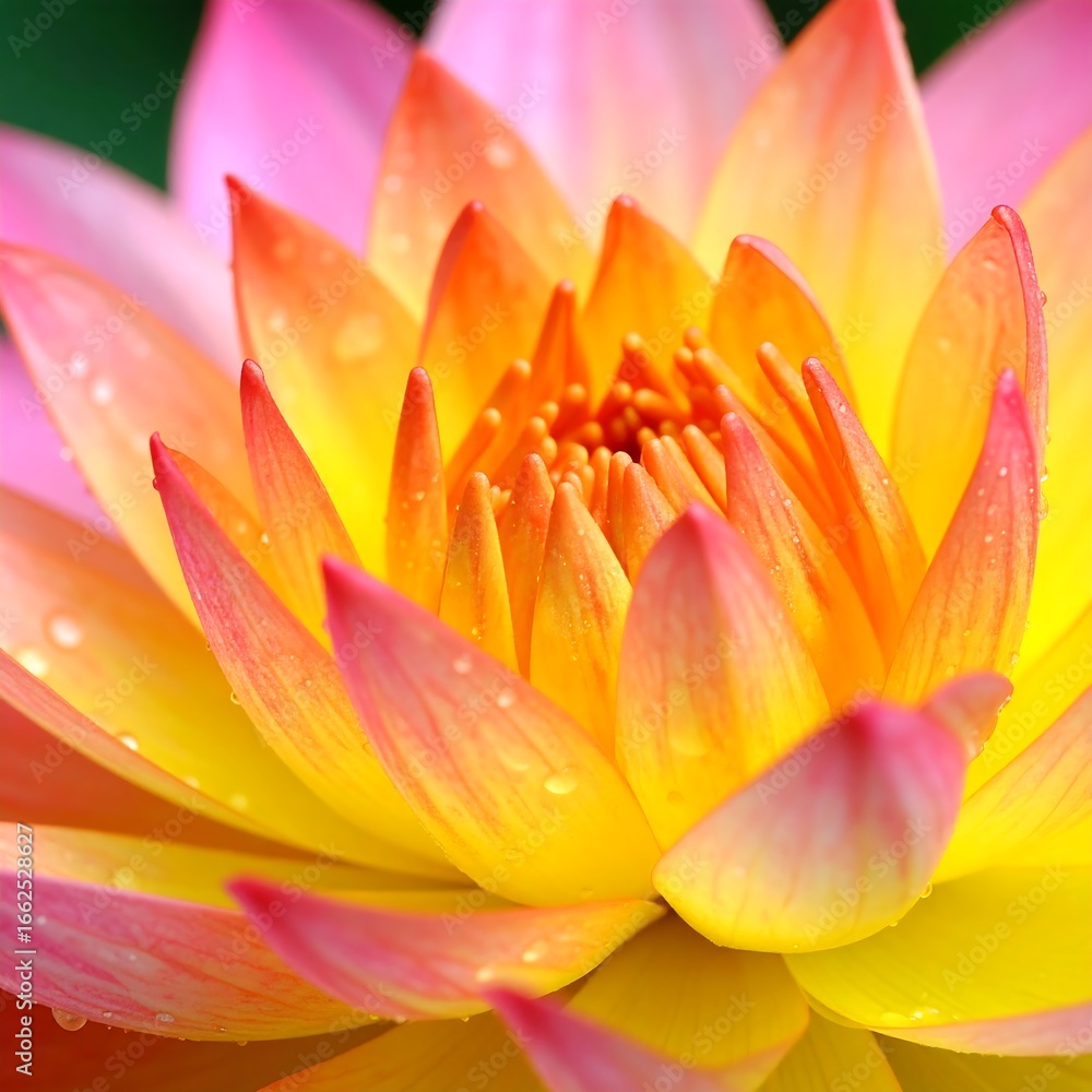Fototapeta premium Close-up of a vibrant lotus flower